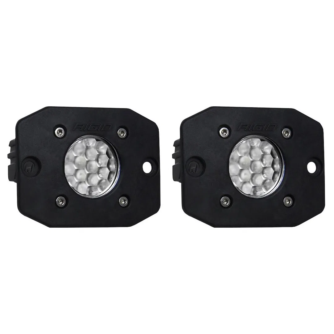 20641 – RIGID IND Backup Light - LED, Surface Mount Diffused Beam Set Of 2 Black 1.4 Inch Length X 1.4 Inch Width X 2...